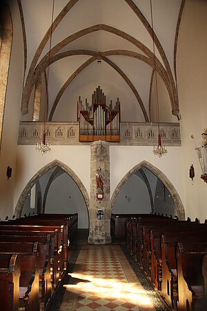 Ramsau, Pfarrkirche Mariae Empfängnis, gotische Saalkirche, 14. Jahrhundert