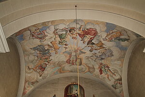 Arbesbach, Pfarrkirche hl. Ägidius, Freskenausstattung, Alexander Brunner, 1947