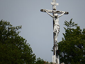 Falkenstein, Kruzifix, Bekrönung des Kalvarienberges,  19. Jh.