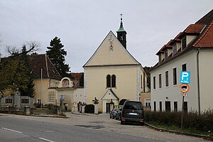 Mauerbach, Pfarr- und Wallfahrtskirche Mariae Himmelfahrt, ehem. Pfortenkirche, geweiht 1645
