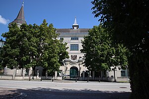 Wolfpassing, Schloss Wolfpassing, heute Bundesanstalt für Milchwirtschaft, um 1690-1700 Umbau zu Anlage mit Arkadenhof