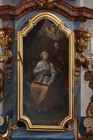 Inzersdorf ob der Traisen, Pfarrkirche hl. Petrus, Seitenaltar, neobarock, um 1900