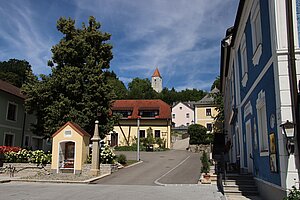 Ardagger Markt, Marktplatz, Blick Richtung Pfarrkirche