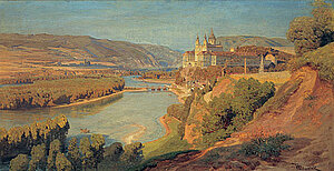 Anton Hlavacek, Melk an der Donau, Öl/Leinen, um 1910