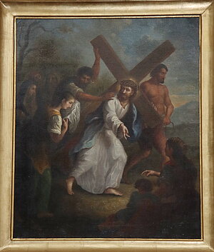 Inzersdorf ob der Traisen, Pfarrkirche hl. Petrus, Kreuzwegbilder nach Martin Johann Schmidt
