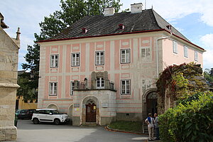 Weitra, Pfarrplatz, Nr. 117: Castelli-Haus, 1787 erbaut