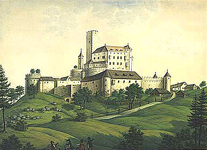 Josef Heideloff, Rapottenstein, Gouache, 31,6x44 cm, 1806, NÖLM