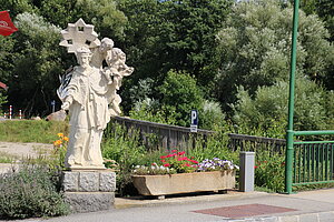 Karlstein, hl. Johannes Nepomuk an der Thayabrücke