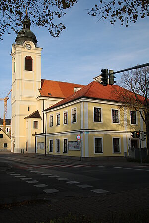 Biedermannsdorf, Pfarrkirche hl. Johannes der Täufer, 1727-1728 von Franz Jäckl errichtet