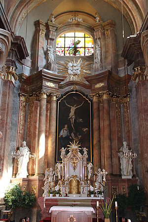Groß-Siegharts, Pfarrkirche hl. Johannes d. Täufer, Hochaltar