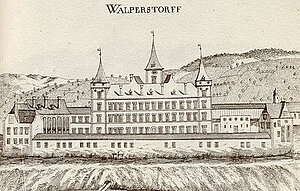 Walpersdorf, Kupferstich von Georg Matthäus Vischer, aus: Topographia Archiducatus Austriae Inferioris Modernae, 1672