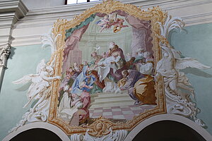 Klein-Mariazell, ehem. Benediktinerabtei, Pfarrkirche Mariae Himmelfahrt, Freskenausstattung von Johann Wenzel Bergl 1764-65