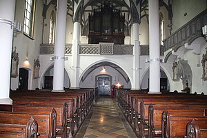 St. Valentin, Pfarrkirche St. Valentin, Blick gegen die Empore