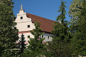 Harmannsdorf, Schüttkasten, im Südosten des Parkes, 17. Jh.