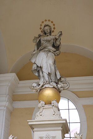 Ladendorf, Marienstatue in der Kapelle südlich des Schlosses, Giovanni Baratta, 1731