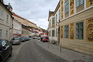 Melk, Linzerstraße Nr. 3 und Nr. 5, Altes Posthaus, 1792 nach Plänen von Franz Wipplinger begonnen