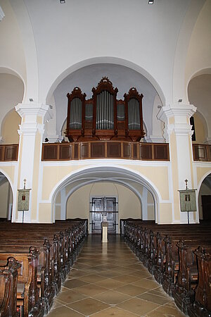 Pöchlarn, Pfarrkirche Mariae Himmelfahrt, Orgelempore
