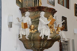 Ferschnitz, Pfarrkirche hl. Xystus, Kanzel, K. Timpf, um 1760