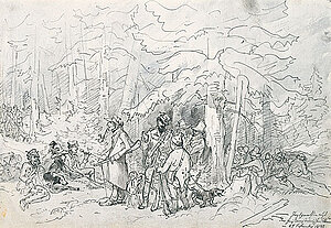 F. Gauermann, Jagdgesellschaft bei MIesenbach, 1842