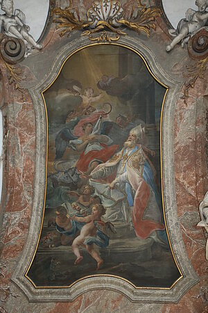 St. Andrä an der Traisen, ehem. Stiftskirche hl. Andreas, Seitenaltar Hl. Nikolaus, Johann Gerog Schmidt, um 1730