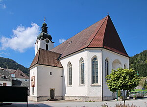 Lunz, Pfarrkirche Hl. Drei Könige, spätgotische Hallenkirche mit Doppelchor, 1503