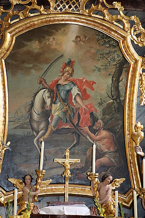 St. Martin bei Weitra, Pfarrkirche hl. Martin, Altarbild von Michael Hertz, 1753