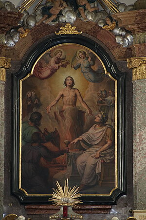 Drasenhofen, Pfarrkirche hl. Veit, Hochaltarbild hl. Veit, um 1800
