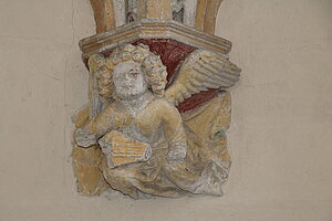 Imbach, ehem. Dominikanerinnenkirche Mariae Geburt, heute Pfarrkirche Katharinenkapelle, um 1345/50, Konsolfigur