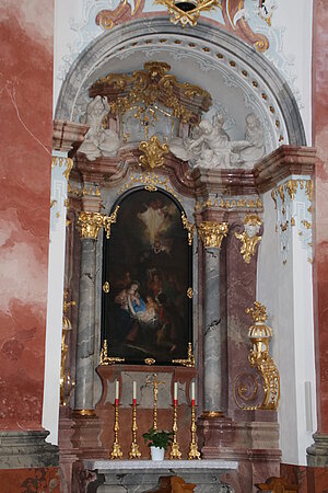 Stift Altenburg, Seitenaltar, Geburt Christ, bez. Ch. de Kerle, 1765