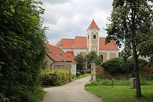 Maissau, Pfarrkirche hl. Veit, spätbarocker Saalbau von 1767