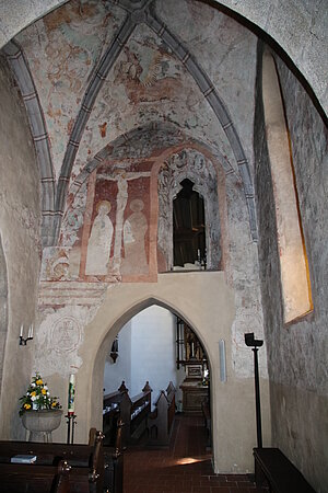 Gmünd, Pfarrkirche hl. Stephan, Fresken im Ostjoch des südlichen Seitenschiffes, 15. Jh.