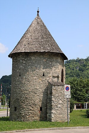 Lilienfeld, Zisterzienserstift, Rundturm der Befestigungsanlage