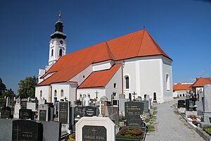 Mannersdorf, Pfarrkirche hl. Martin, barocke Saalkirche, um 1638