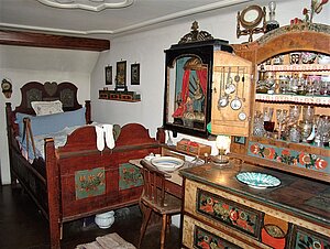 Schlafzimmer von 1828 - Sammlung Piaty