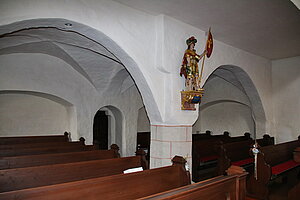 Friedersbach, Pfarrkirche hl. Lorenz, Gewölbe unter Westempore, 2. Hälfte 15. Jh.