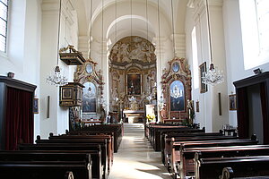 Maria Roggendorf, Pfarr- und Wallfahrtskirche Mariae Geburt, 1651-53 erbaut