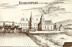 Kirchberg an der Wild, Kupferstich von Georg Matthäus Vischer, aus: Topographia Archiducatus Austriae Inferioris Modernae, 1672