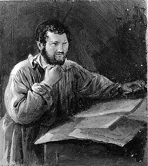 Johann Fischbach, Selbstporträt, um 1835