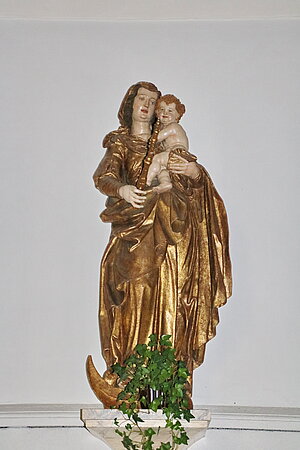 Mitterndorf an der Fischa, Pfarrkirche hl. Katharina, Mondsichelmadonna, 1. Hälfte 17. Jh.
