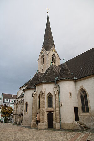 Brunn am Gebirge, Pfarrkirche hl. Kunigunde, gotische Staffelhalle, erste Hälfte 14. Jahrhundert