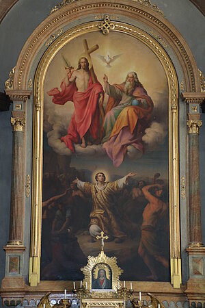 Retz, Pfarrkirche hl. Stephan, Hochaltarbild, Leopold Kupelwieser 1852