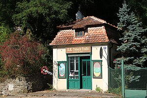 Rosenburg, Verkaufsstöckl mit Mansardwalmdach, Ende 19. Jh.