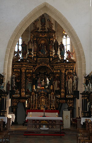 Annaberg, Pfarr- und Wallfahrtskirche hl. Anna, Hochaltar