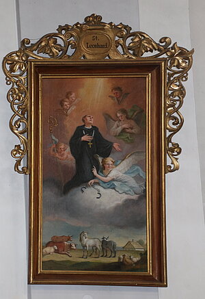 Gföhl, Pfarrkirche hl. Andreas, Hl. Leonhard, Jakob Preitschopf, 1821