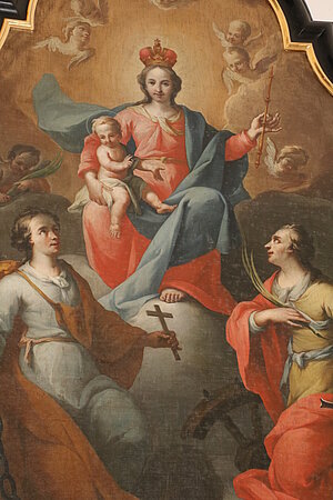 Enzesfeld, Pfarrkirche hl. Margareta, ehem. Hochaltarbild, Carolus Aigen, 1643