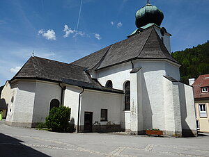 St. Aegyd am Neuwalde, Pfarrkirche hl. Ägydius, barockisierte, im Kern gotische Saalkirche