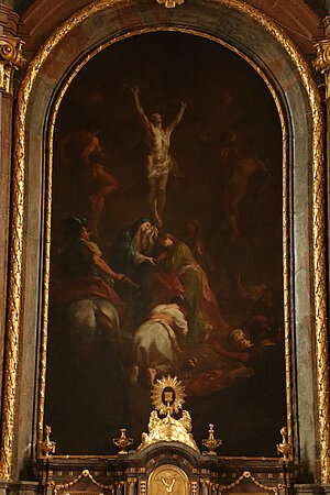 Seitenaltar: Kreuzigung Christi, Martin Johann Schmidt, 1775