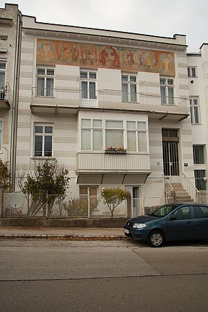 Brunn am Gebirge, Franz-Keim-Gasse, sezessionistische Reihenhausssiedlung, 1902-12 von Sepp Hubatsch erbaut