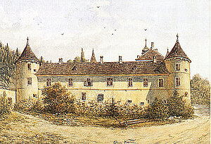 Schloss Waldreichs, Edmund Krenn, Aquarell, um 1880-85