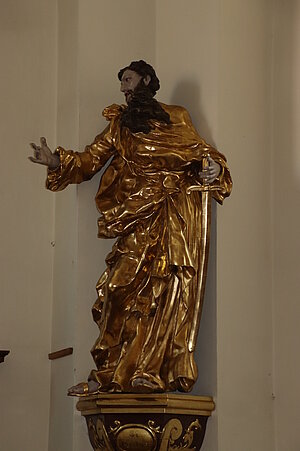 Viehdorf, Pfarrkirche Hll. Petrus und Paulus, Hl. Paulus, Johann Schmidt, 1. Hälfte 18. Jh.
